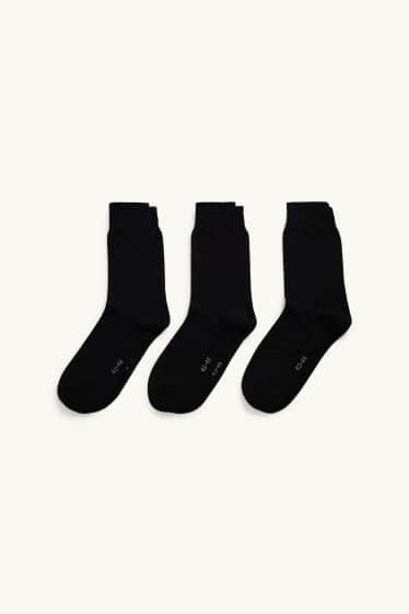Hommes - Lot de 3 paires - chaussettes - noir