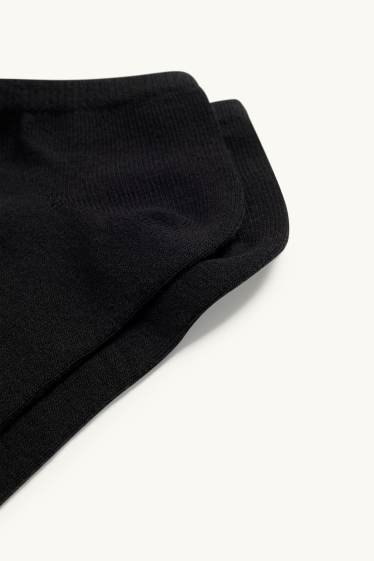 Dames - Set van 5 paar - sneakersokken - zwart