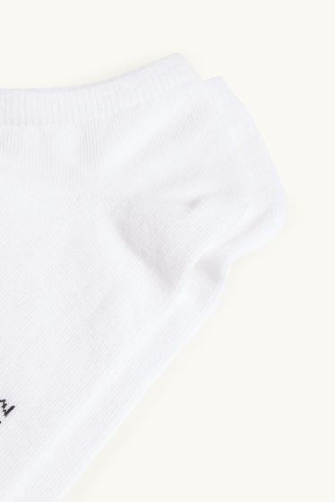 Dames - Set van 5 paar - sneakersokken - wit