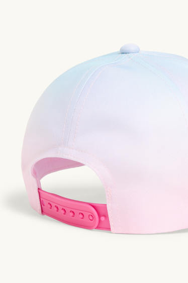 Kinderen: meisjes - Lilo & Stitch - baseballpet - roze / blauw