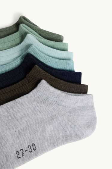 Enfants garçons - Lot de 7 paires - socquettes de sport - gris