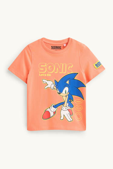 Children Boys - Sonic - short sleeve T-shirt - orange
