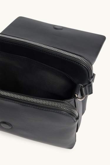 Women - Crossbody bag - faux leather - black