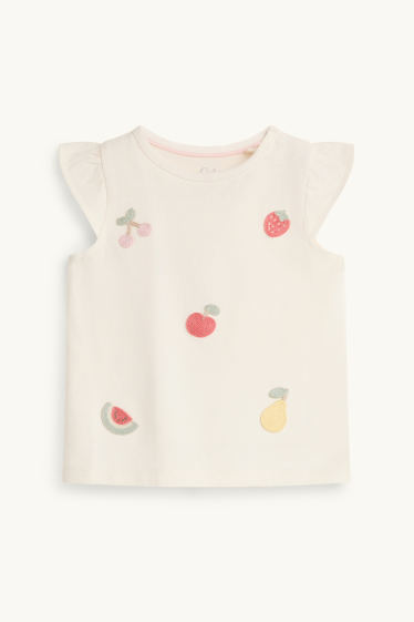 Baby Girls - Fruit - baby short sleeve T-shirt - cremewhite