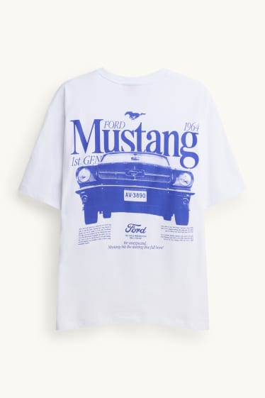 Bărbați - Tricou - relaxed fit - Ford Mustang - alb