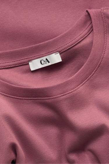 Dames - T-shirt - relaxed fit - paars