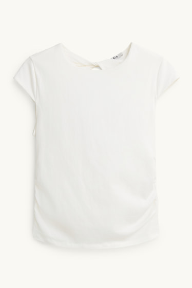 Femmes - T-shirt - slim fit - blanc