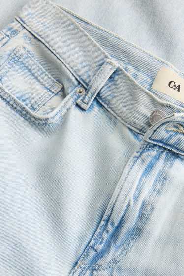 Femmes - Wide leg jean - low waist - bleu clair