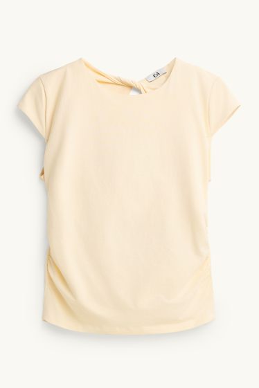 Damen - T-Shirt - Slim Fit - orange