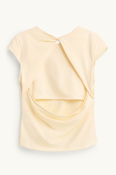 Damen - T-Shirt - Slim Fit - orange