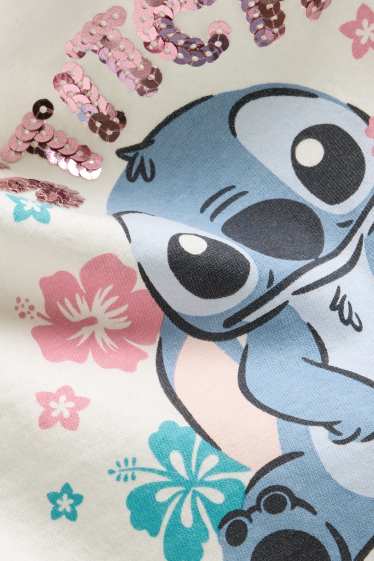 Copii - Fete - Lilo & Stitch - top - aspect lucios - alb