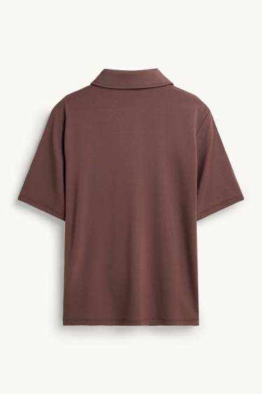 Kobiety - Bluzka koszulowa - brązowy