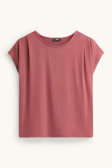 Donna - T-shirt - regular fit - rosso