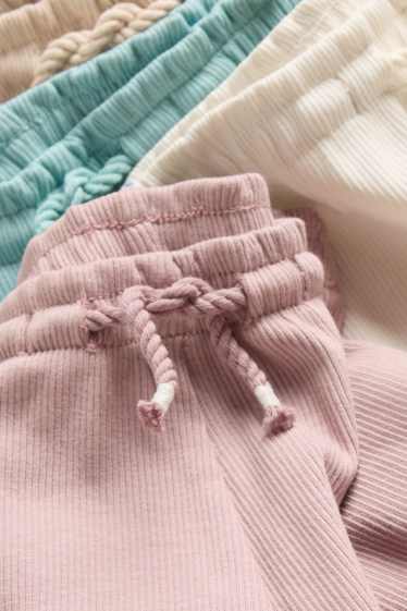 Baby Mädchen - Multipack 4er - Baby-Shorts - gerippt - rosa