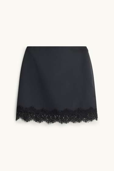 Women - Miniskirt - black