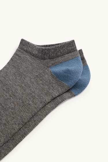 Hommes - Lot de 5 paires - socquettes de sport - gris foncé