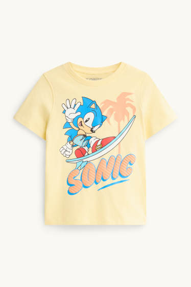 Kinderen: jongens - Sonic - T-shirt - geel