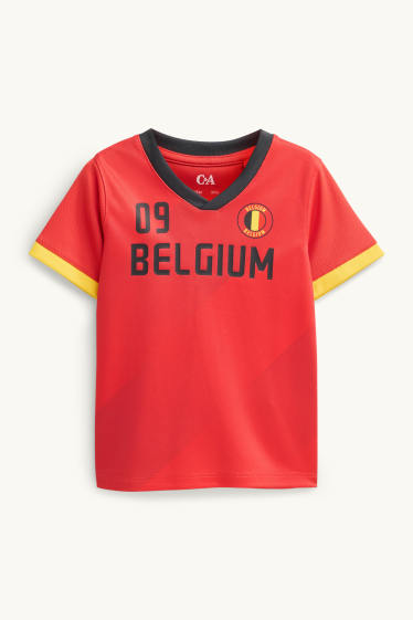 Enfants garçons - Belgique - T-shirt - rouge / rouge