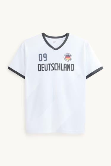Kinder Jungen - Deutschland - Kurzarmshirt - weiss