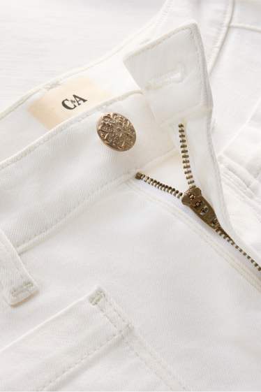 Donna - Jeans svasati - vita media - bianco