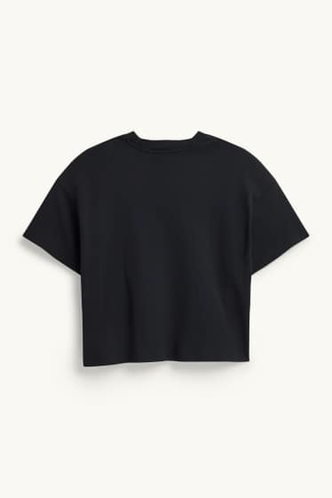 Dames - Sweatshirt - oversized - zwart