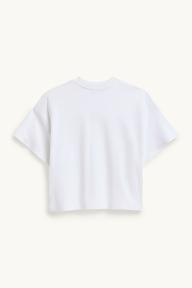 Dames - Sweatshirt - oversized - wit