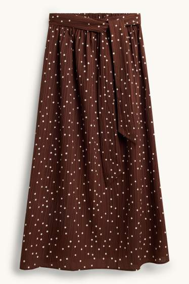Dona - Faldilla - de llunes - marró