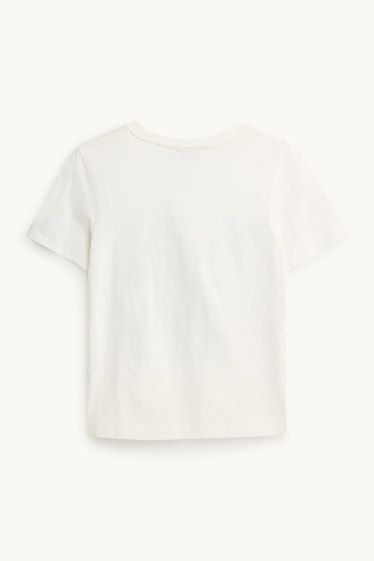 Donna - T-shirt - regular fit - bianco crema