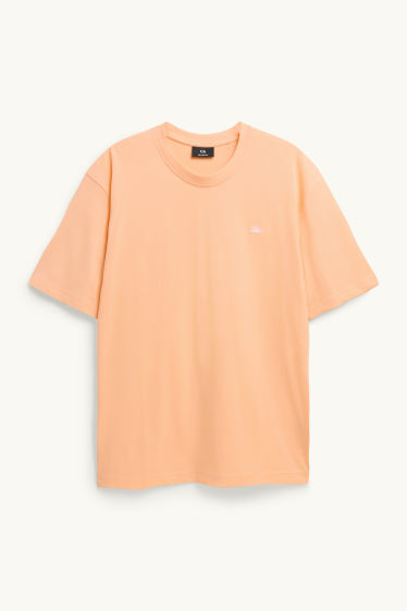 Hommes - T-shirt - relaxed fit - corail