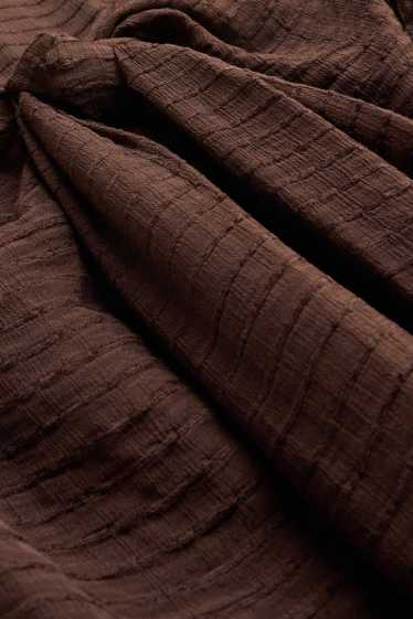 Dames - Pareo - met structuur - bruin