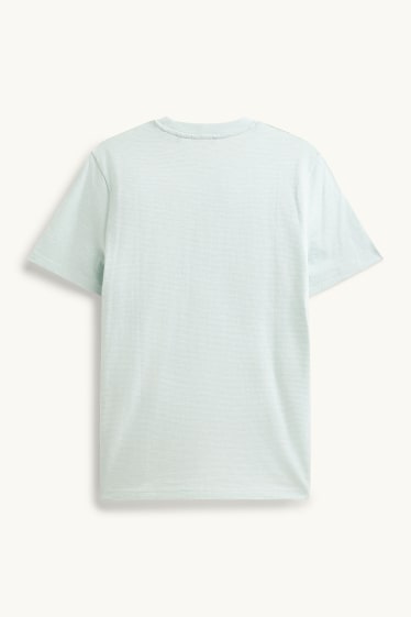 Home - Samarreta de màniga curta - regular fit - de ratlles - verd