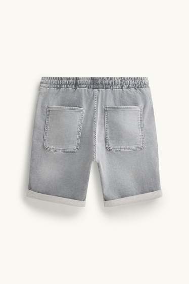 Bărbați - Pantaloni scurți de blugi - denim-gri