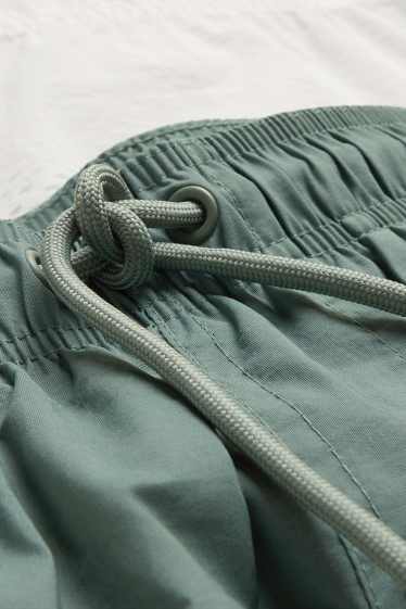 Men - Swim shorts - patterned - khaki