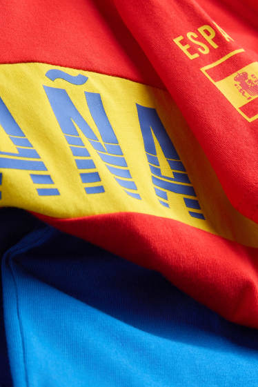 Enfants garçons - Espagne - pyjashort - 2 pièces - rouge / bleu