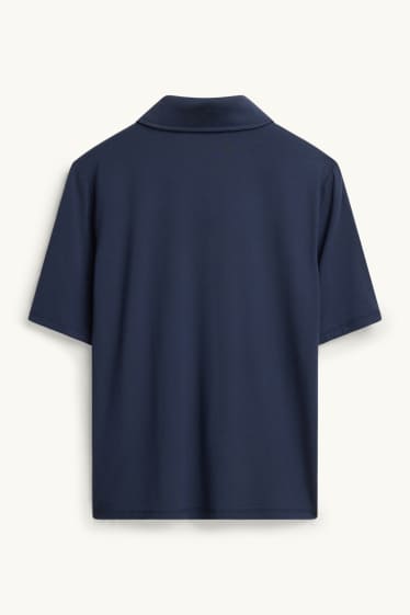 Dámské - Košilová halenka - tmavomodrá