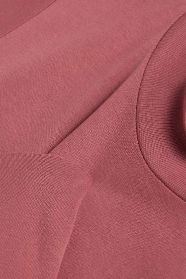 Dames - T-shirt - slim fit - lichtrood