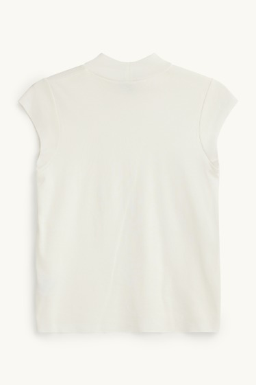 Dames - T-shirt - slim fit - wit