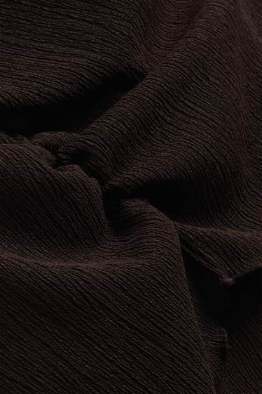 Damen - T-Shirt  - Regular Fit - dunkelbraun