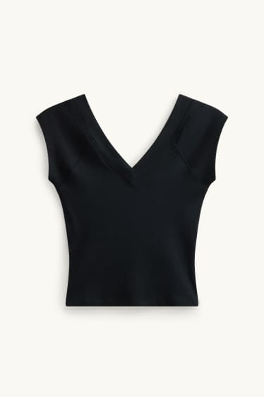 Dames - T-shirt - zwart