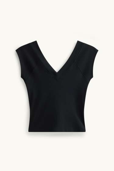 Dames - T-shirt - zwart