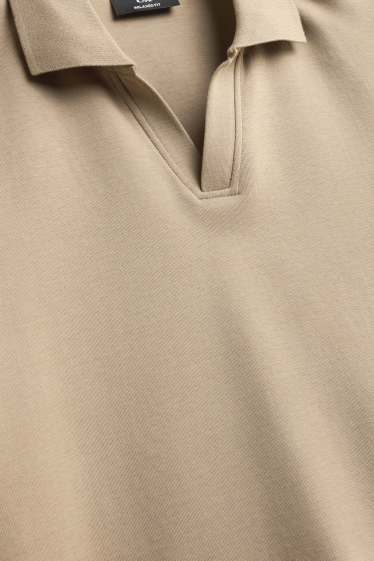 Pánské - Polokošile - relaxed fit - béžová