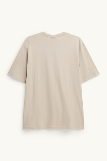 Herren - T-Shirt - Relaxed Fit - beige
