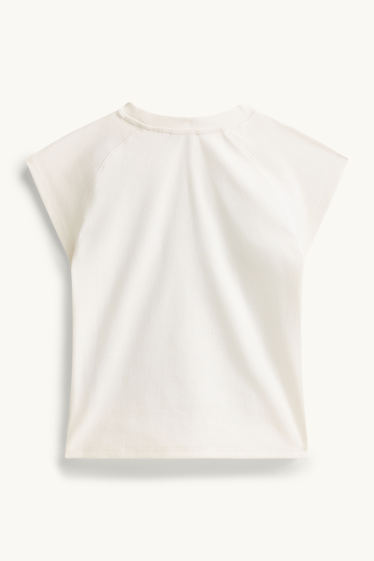 Damen - T-Shirt - Slim Fit - weiß