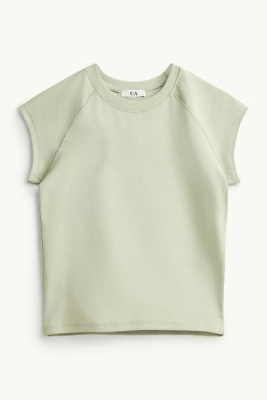 Dames - T-shirt - slim fit - groen