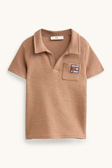 Enfants garçons - Polo - marron clair
