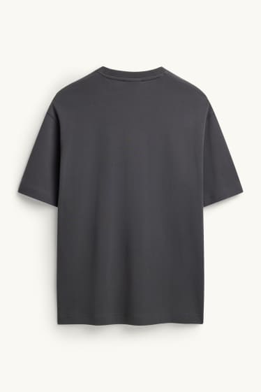 Herren - T-Shirt - Relaxed Fit - schwarz