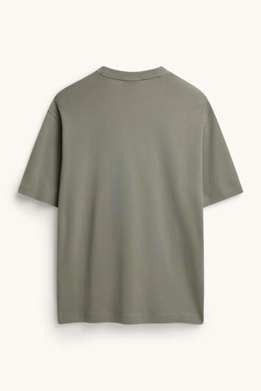 Hommes - T-shirt - relaxed fit - vert
