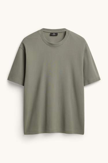 Hommes - T-shirt - relaxed fit - vert