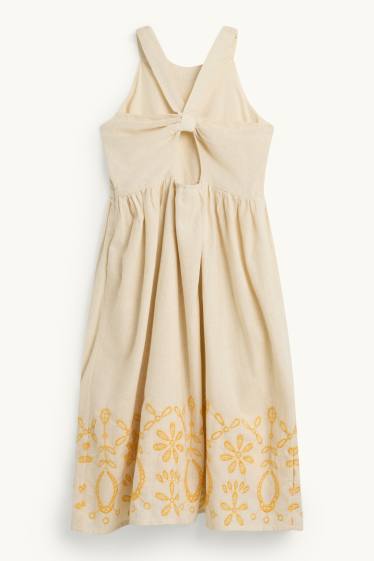 Kinder Mädchen - Kleid - orange