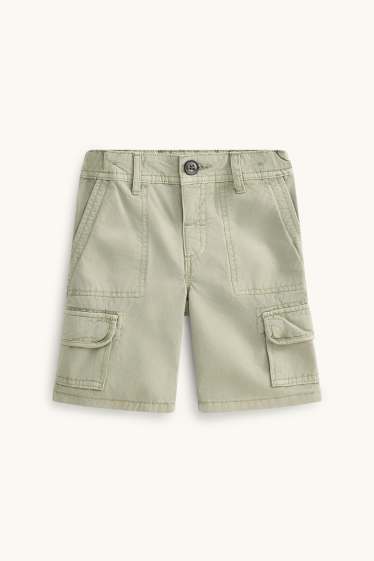 Kinder Buben - Jeans-Bermudas - khaki
